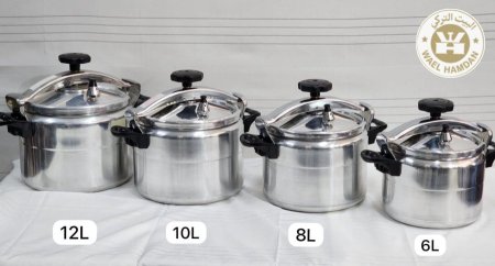 طناجر ضغط ألمنيوم بعدة أحجام